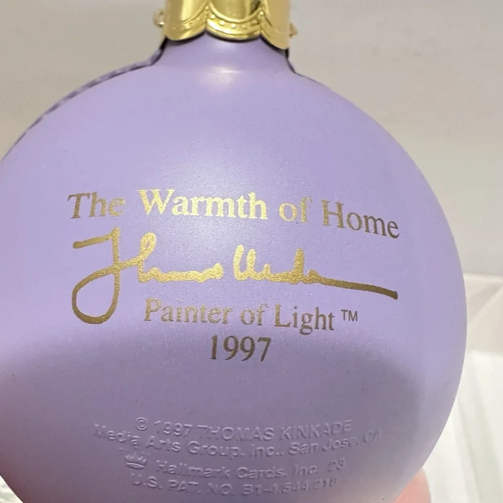 Hallmark Keepsake Christmas Ornament - The Warmth of Home - Thomas Kinkade‎ 1997